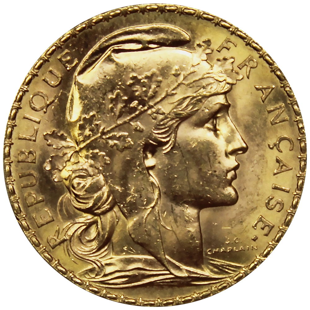 Achat Pièces d'Or 2 20francsmariannacoqavers png